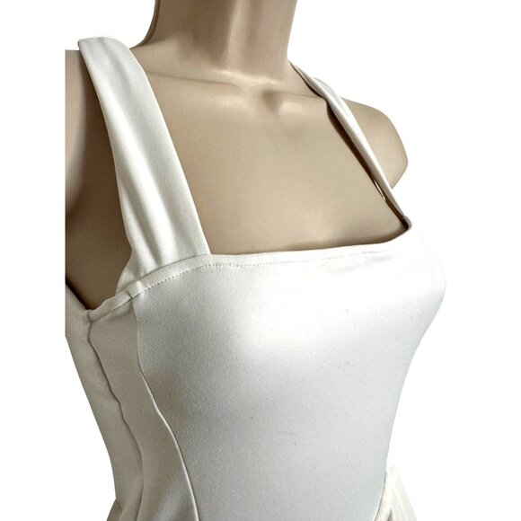 Varley Carina Minidress Size XS Removable Padded Shelf Bra White Pickleball Tenn - Picture 9 of 16